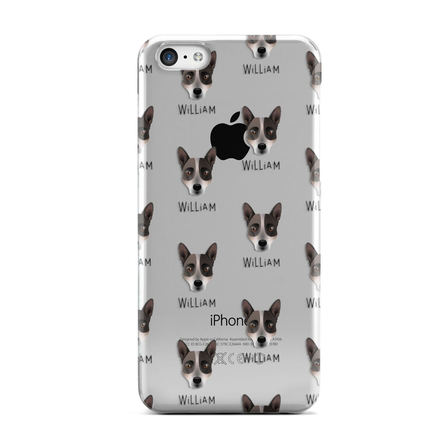 Australian Cattle Dog Icon with Name Apple iPhone 5c Case