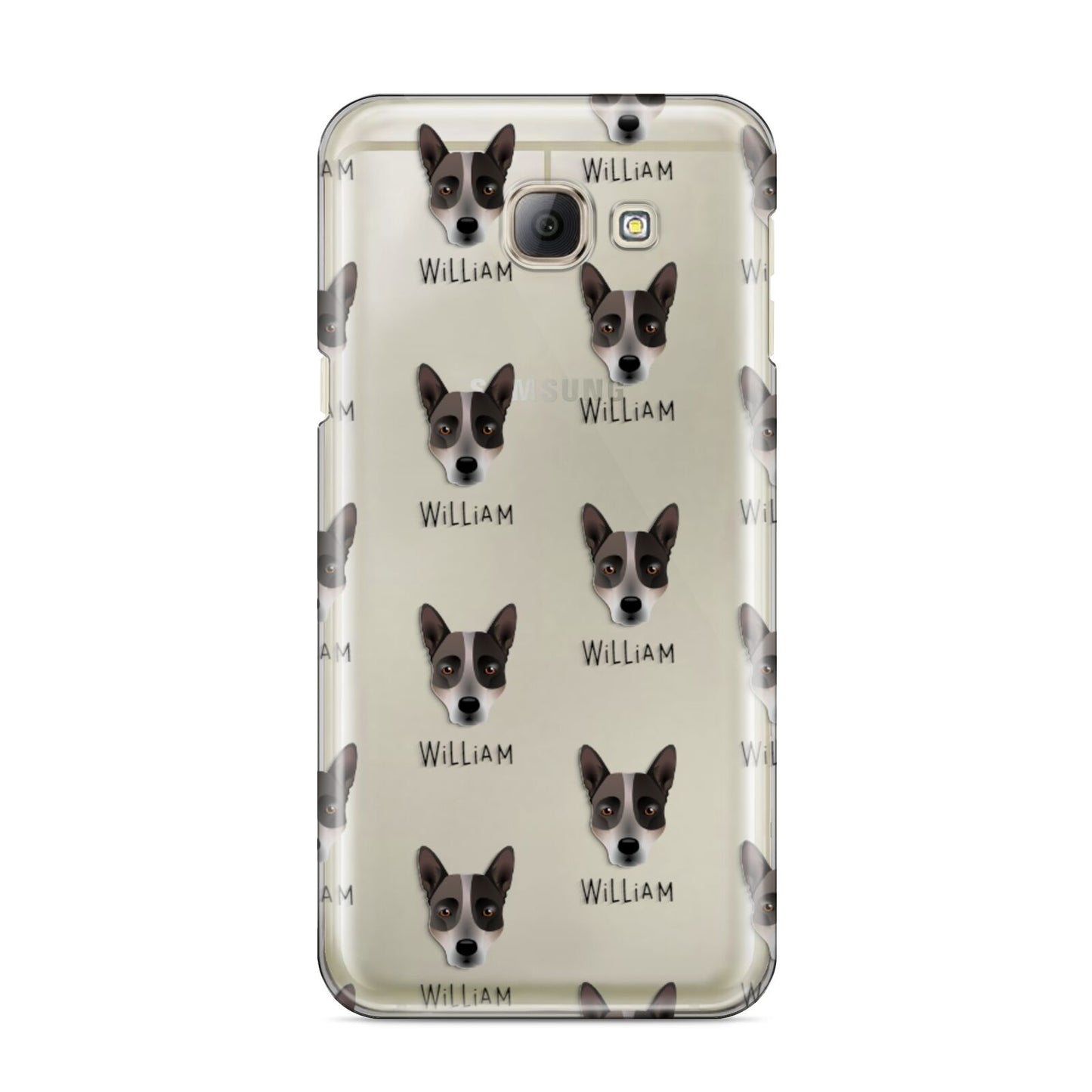 Australian Cattle Dog Icon with Name Samsung Galaxy A8 2016 Case