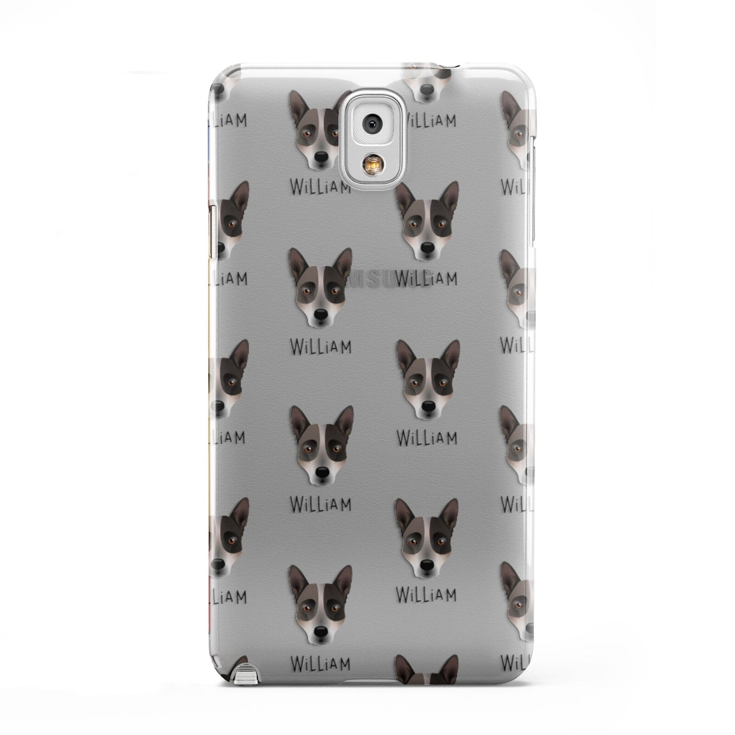 Australian Cattle Dog Icon with Name Samsung Galaxy Note 3 Case