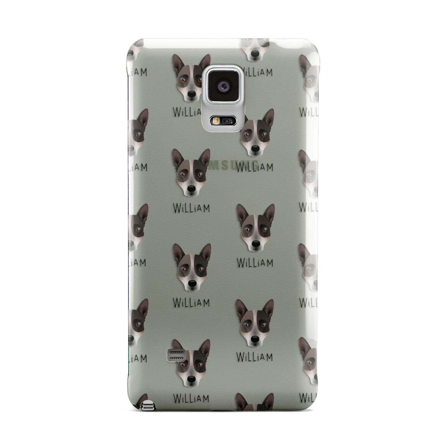 Australian Cattle Dog Icon with Name Samsung Galaxy Note 4 Case