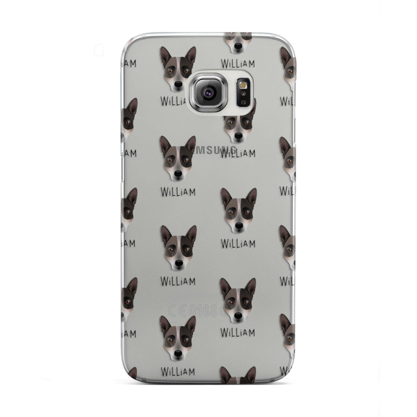 Australian Cattle Dog Icon with Name Samsung Galaxy S6 Edge Case