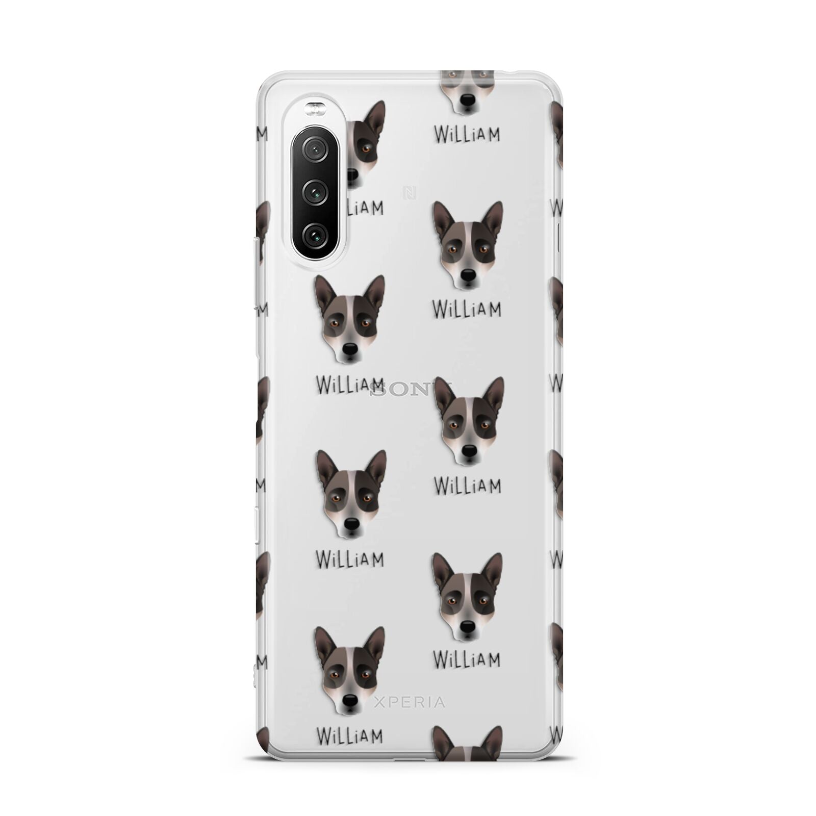 Australian Cattle Dog Icon with Name Sony Xperia 10 III Case