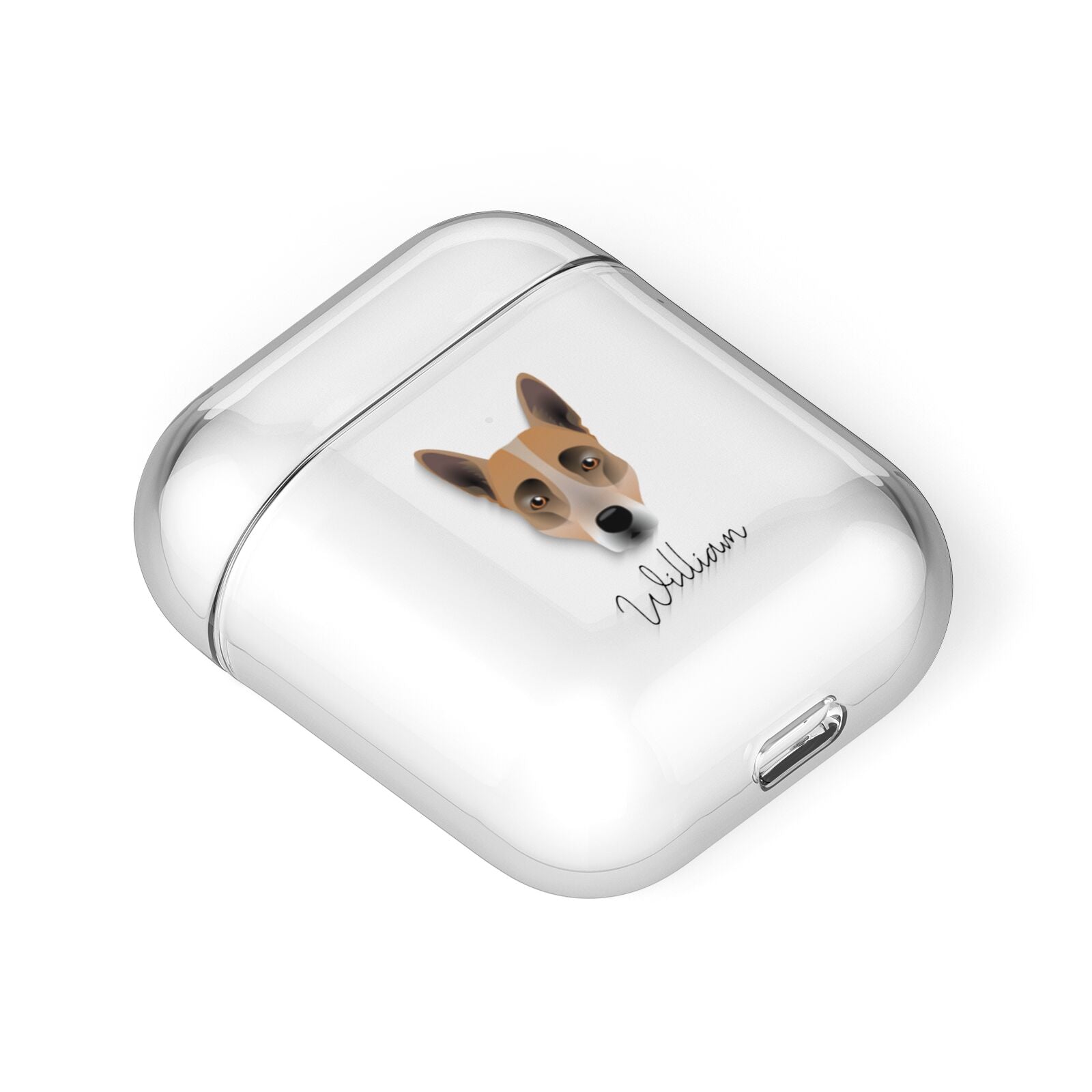 Australian Cattle Dog Personalised AirPods Case Laid Flat