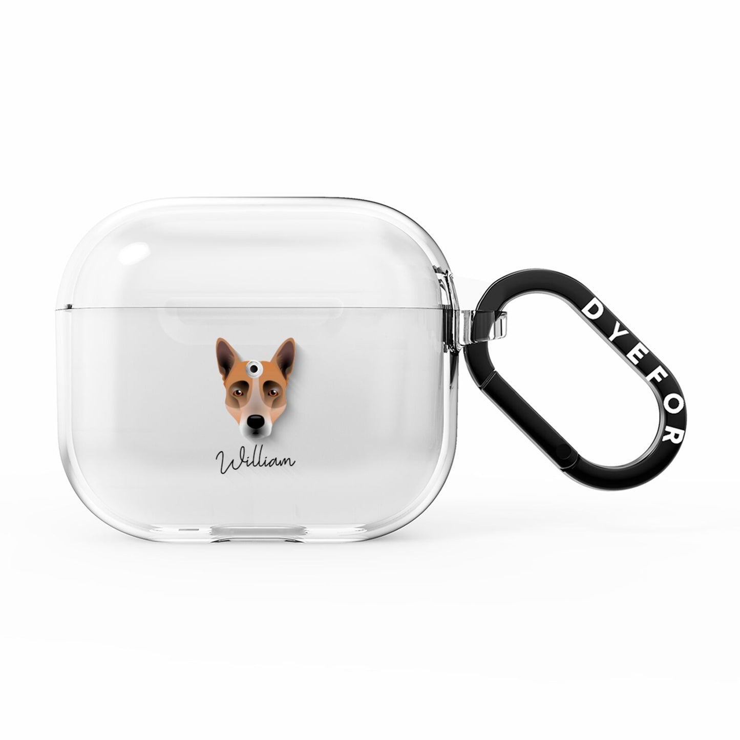 Australian Cattle Dog Personalised AirPods Clear Case 3rd Gen