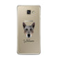Australian Cattle Dog Personalised Samsung Galaxy A3 2016 Case on gold phone