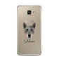 Australian Cattle Dog Personalised Samsung Galaxy A5 2016 Case on gold phone