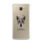 Australian Cattle Dog Personalised Samsung Galaxy A7 2016 Case on gold phone