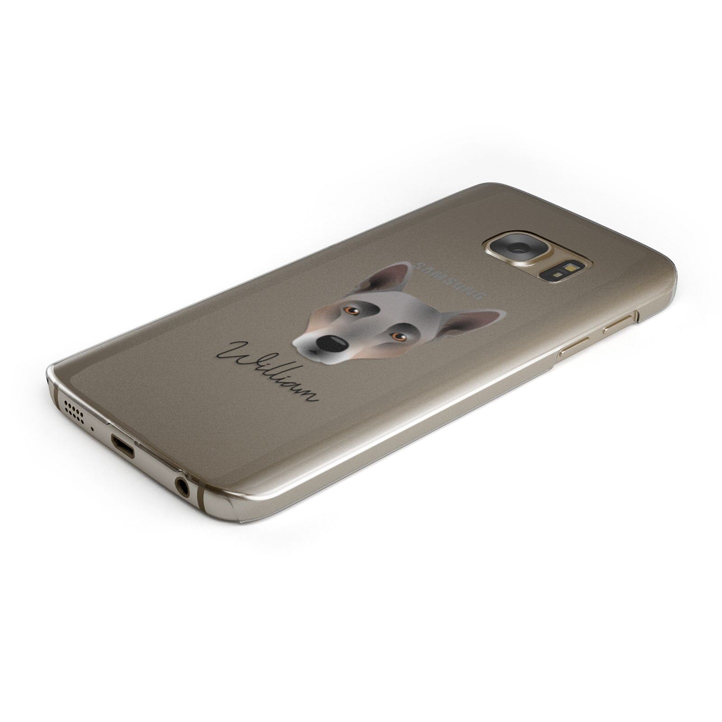 Australian Cattle Dog Personalised Samsung Galaxy Case Bottom Cutout