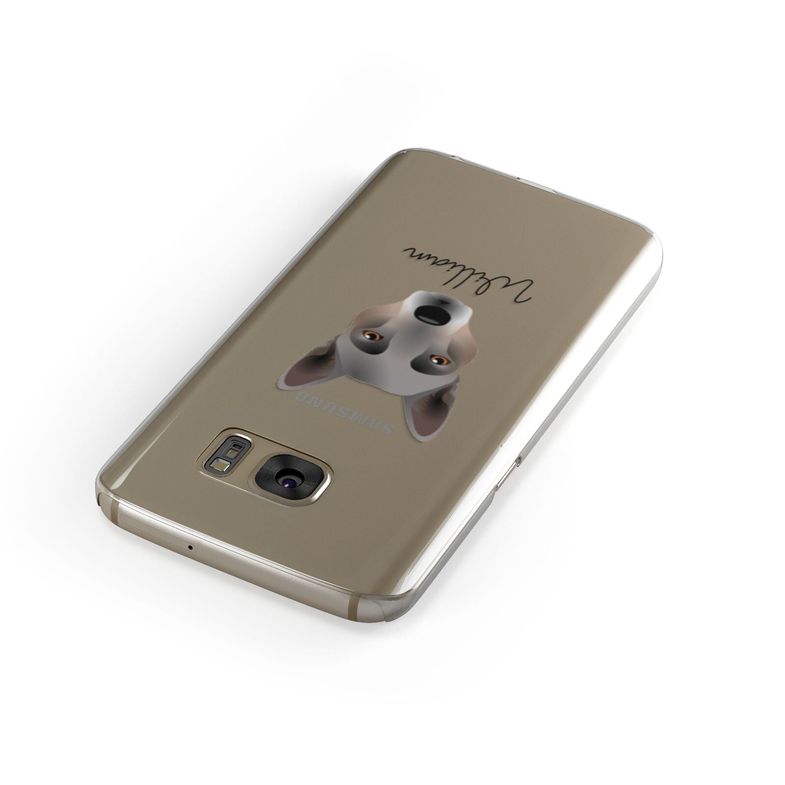 Australian Cattle Dog Personalised Samsung Galaxy Case Front Close Up