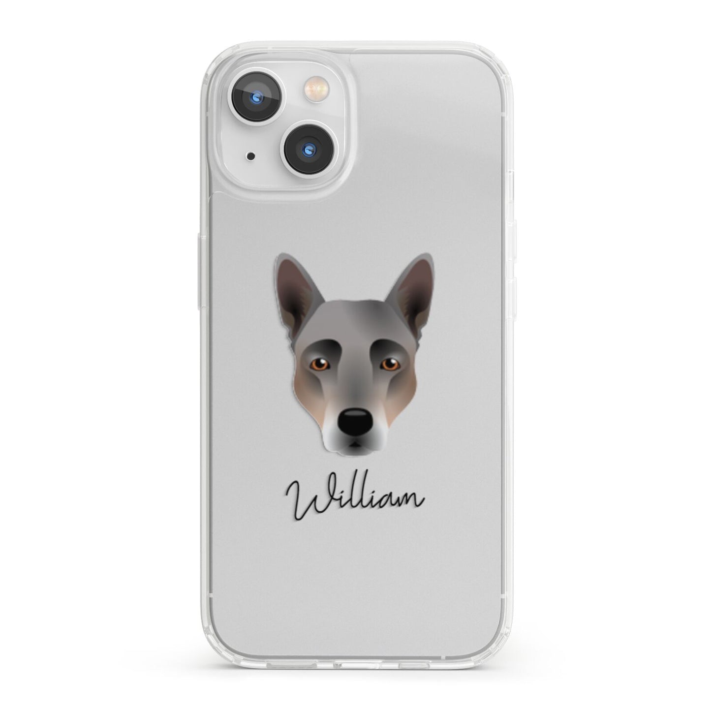 Australian Cattle Dog Personalised iPhone 13 Clear Bumper Case
