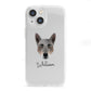 Australian Cattle Dog Personalised iPhone 13 Mini Clear Bumper Case
