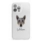 Australian Cattle Dog Personalised iPhone 13 Pro Max Clear Bumper Case