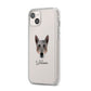 Australian Cattle Dog Personalised iPhone 14 Plus Clear Tough Case Starlight Angled Image