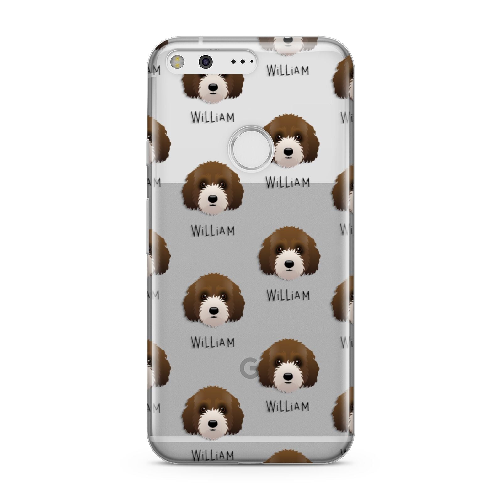 Australian Labradoodle Icon with Name Google Pixel Case