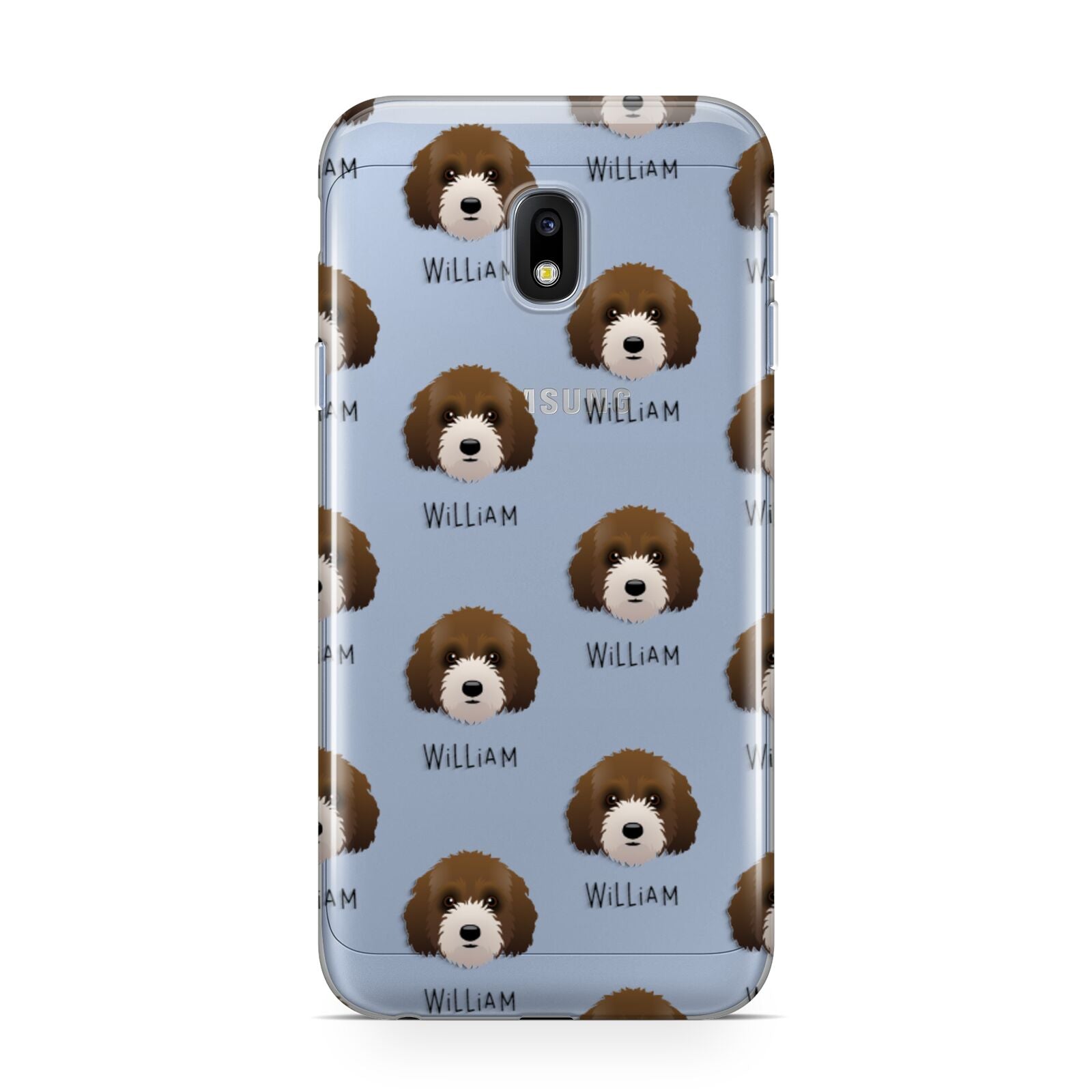 Australian Labradoodle Icon with Name Samsung Galaxy J3 2017 Case