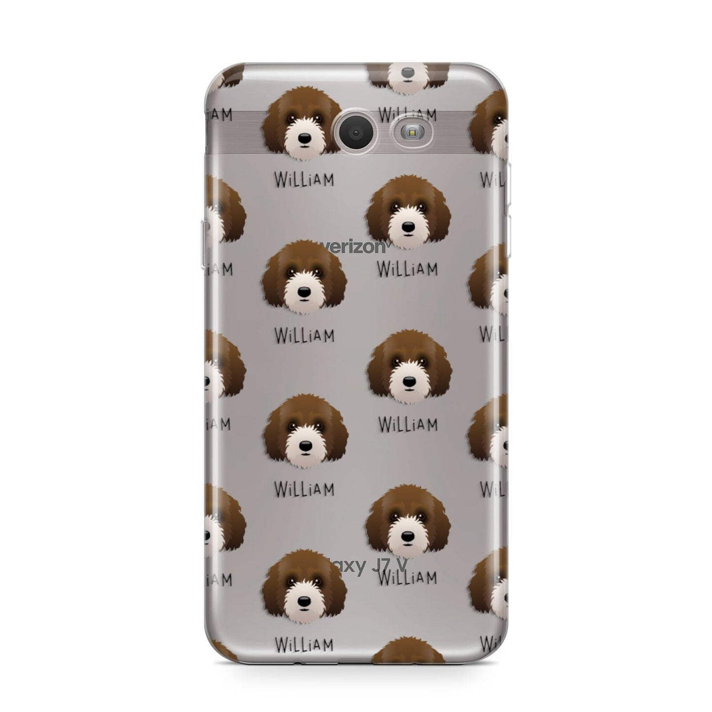 Australian Labradoodle Icon with Name Samsung Galaxy J7 2017 Case