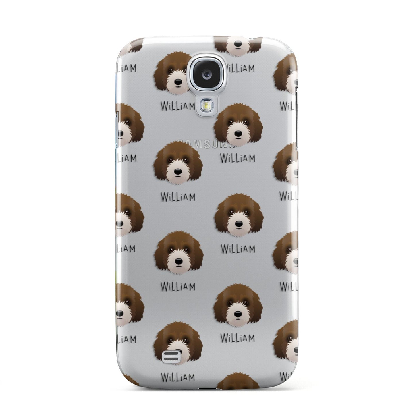 Australian Labradoodle Icon with Name Samsung Galaxy S4 Case