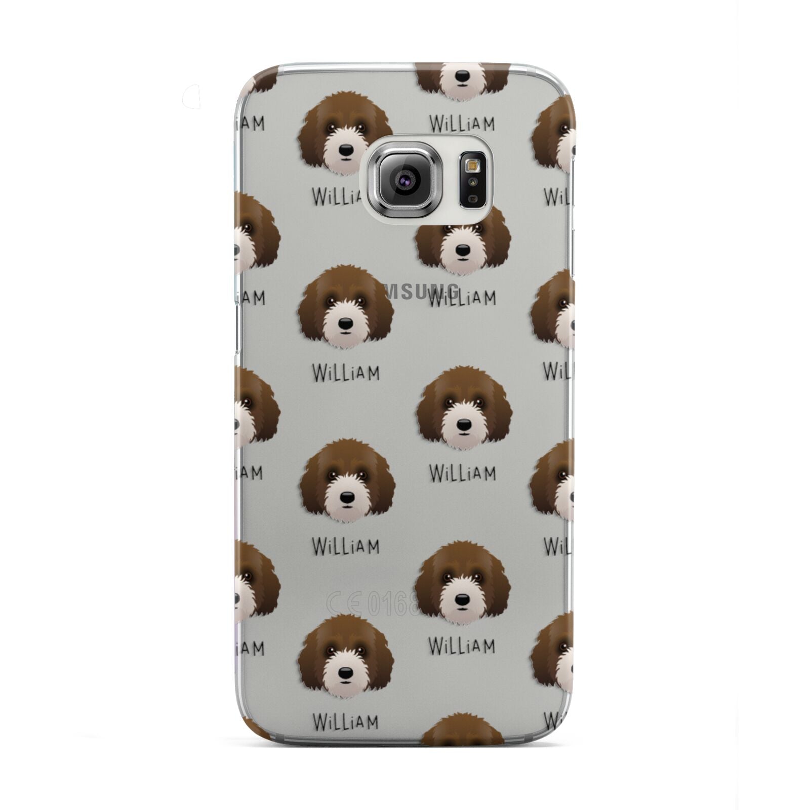 Australian Labradoodle Icon with Name Samsung Galaxy S6 Edge Case