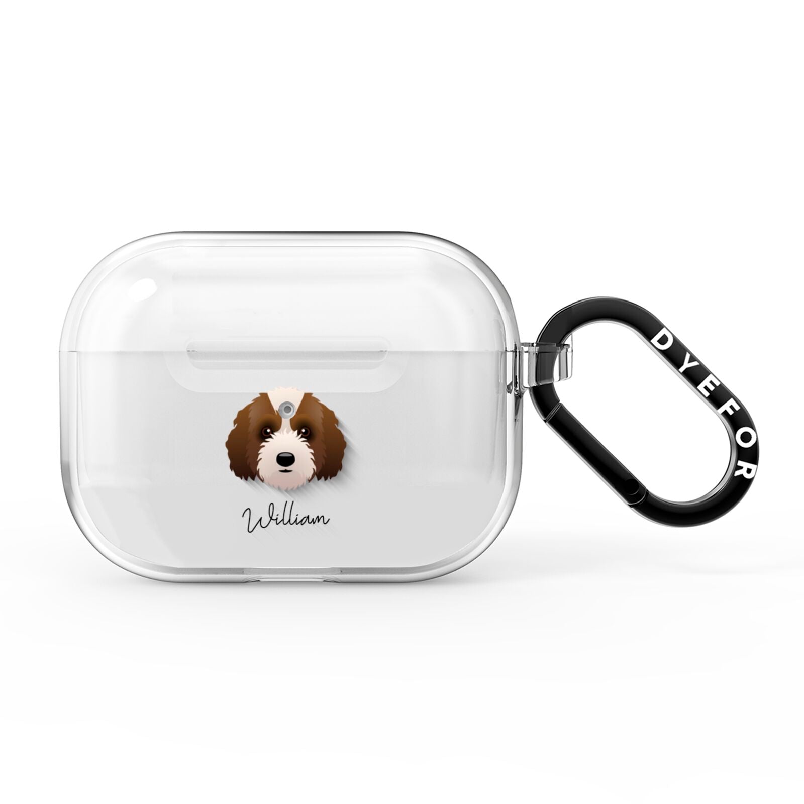 Australian Labradoodle Personalised AirPods Pro Clear Case