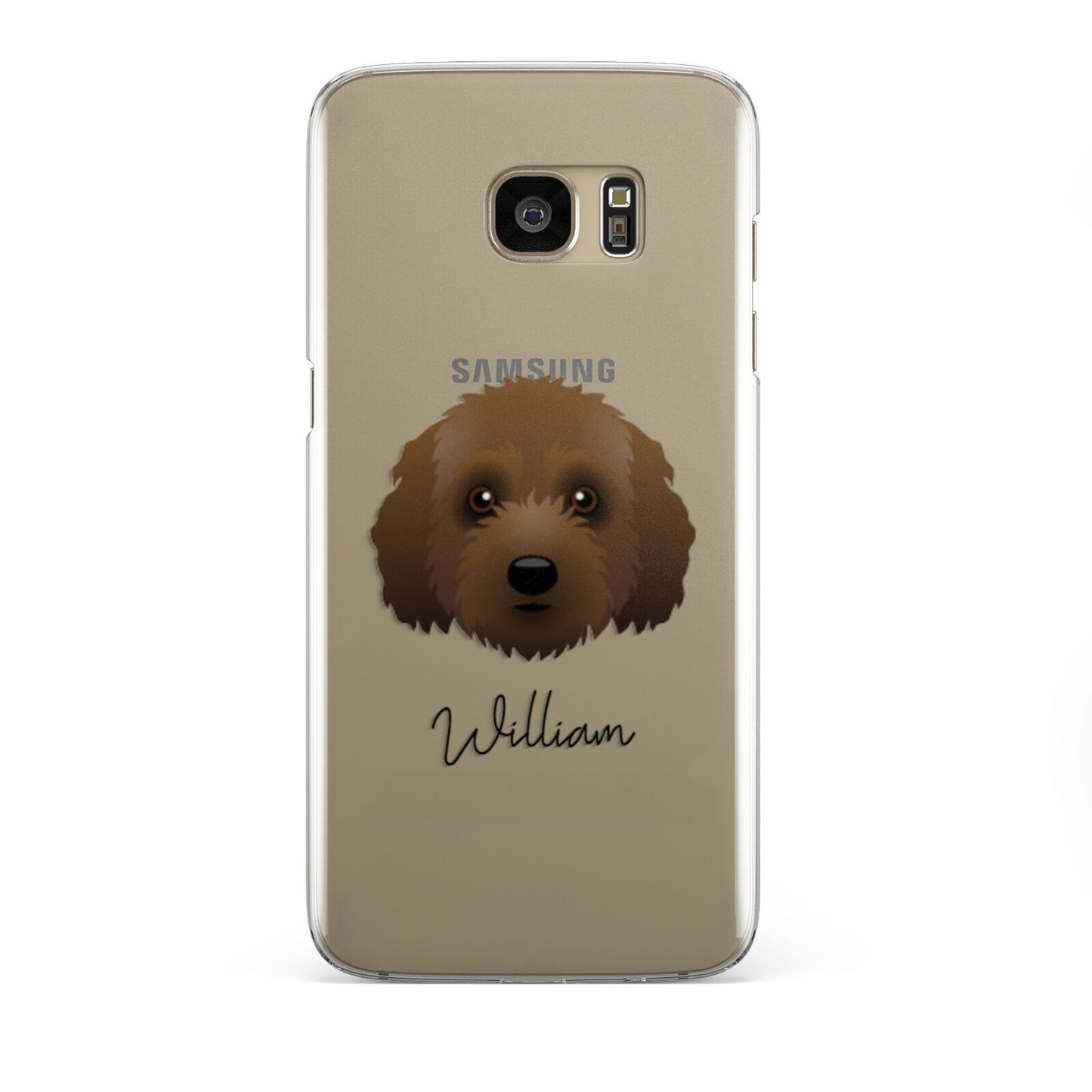 Australian Labradoodle Personalised Samsung Galaxy S7 Edge Case