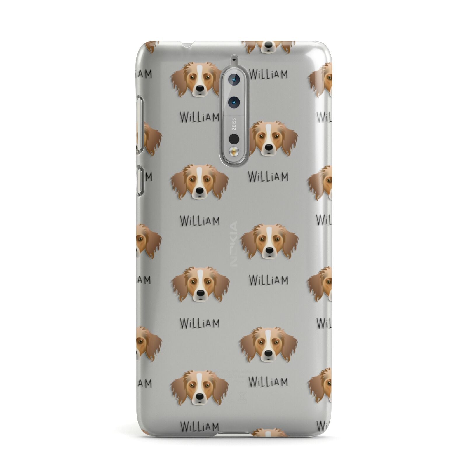 Australian Shepherd Icon with Name Nokia Case