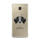 Australian Shepherd Personalised Samsung Galaxy A7 2016 Case on gold phone