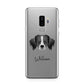 Australian Shepherd Personalised Samsung Galaxy S9 Plus Case on Silver phone