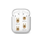 Australian Silky Terrier Icon with Name AirPods Case