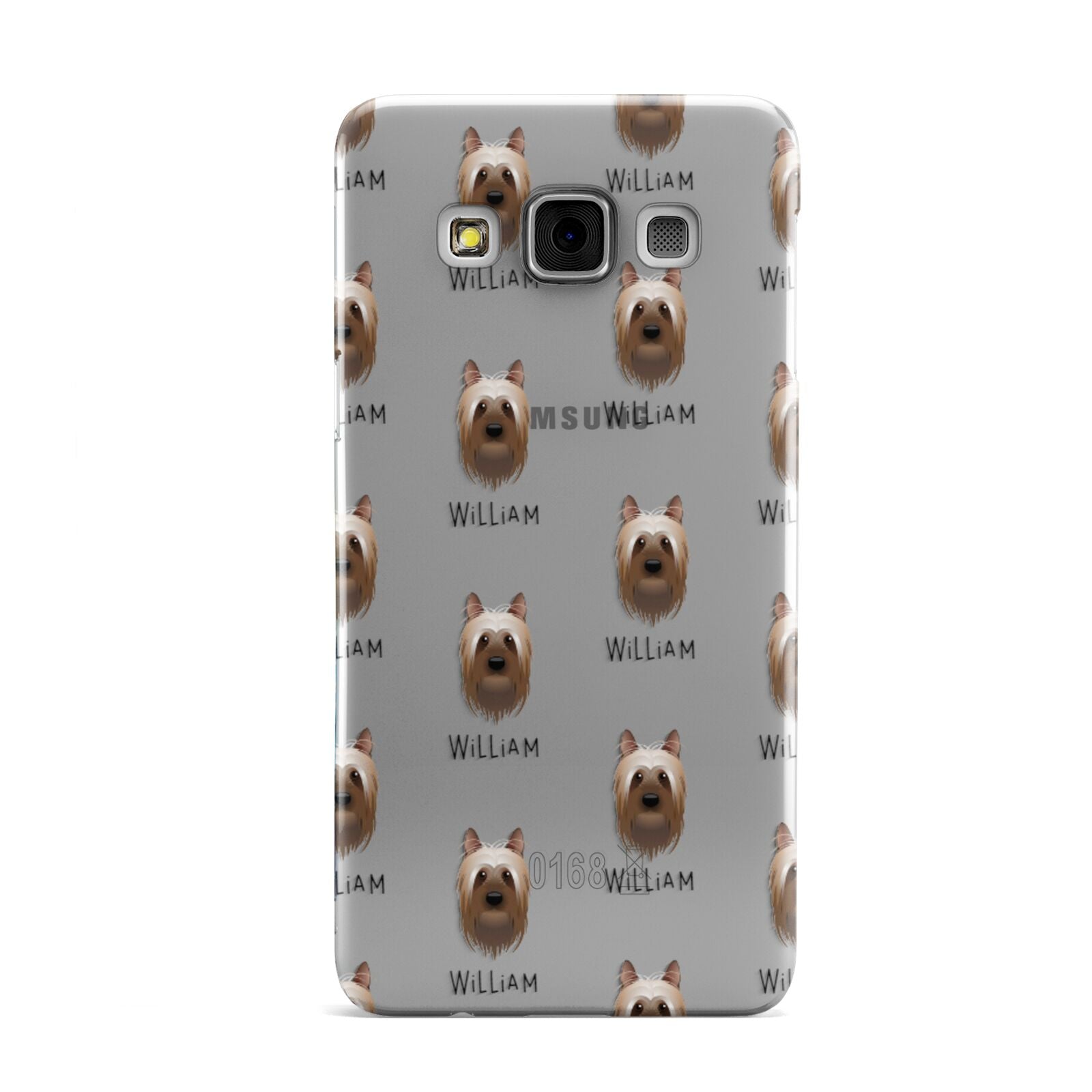 Australian Silky Terrier Icon with Name Samsung Galaxy A3 Case