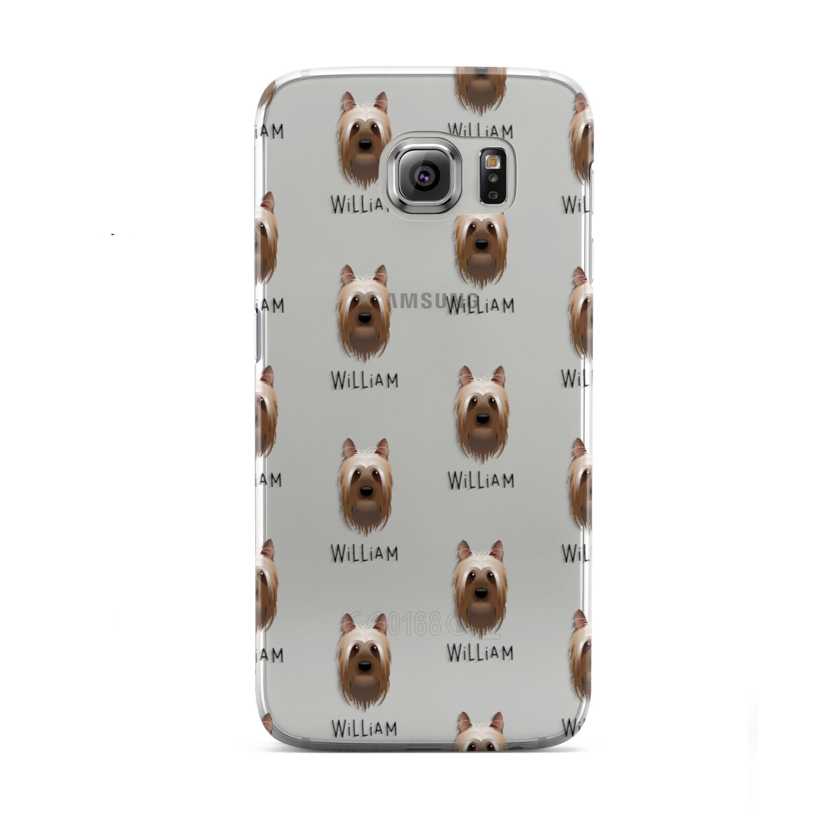 Australian Silky Terrier Icon with Name Samsung Galaxy S6 Case