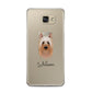 Australian Silky Terrier Personalised Samsung Galaxy A5 2016 Case on gold phone