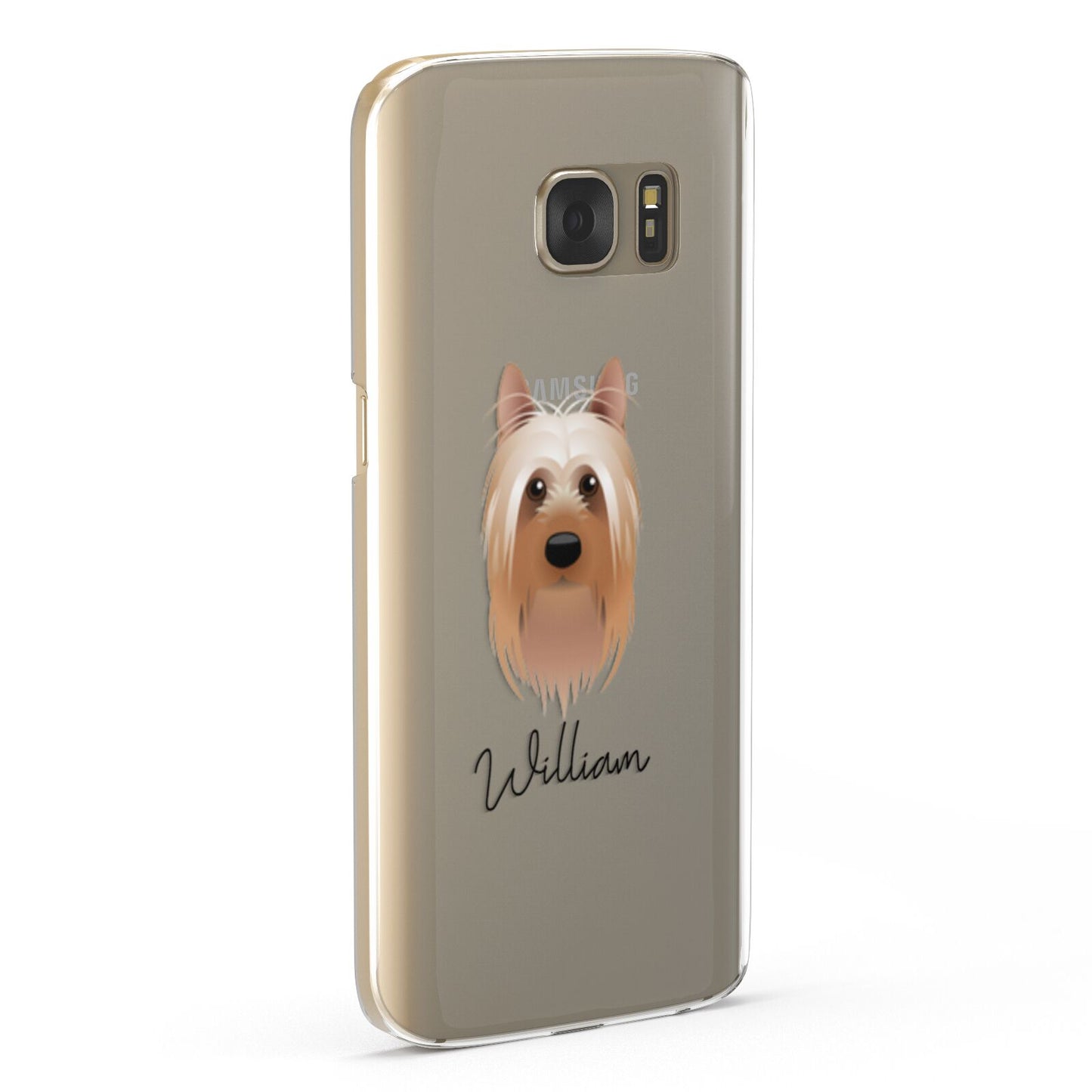 Australian Silky Terrier Personalised Samsung Galaxy Case Fourty Five Degrees