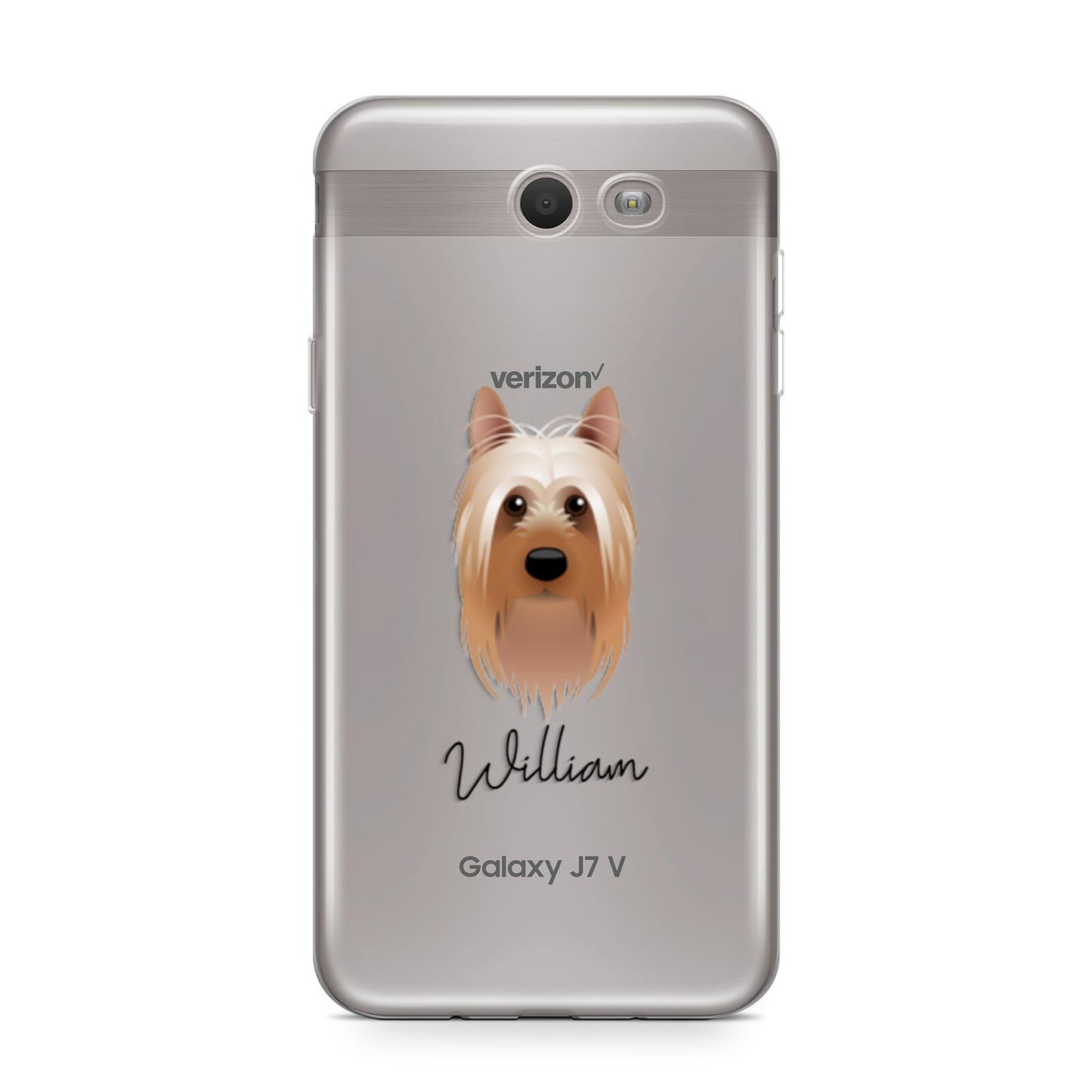 Australian Silky Terrier Personalised Samsung Galaxy J7 2017 Case
