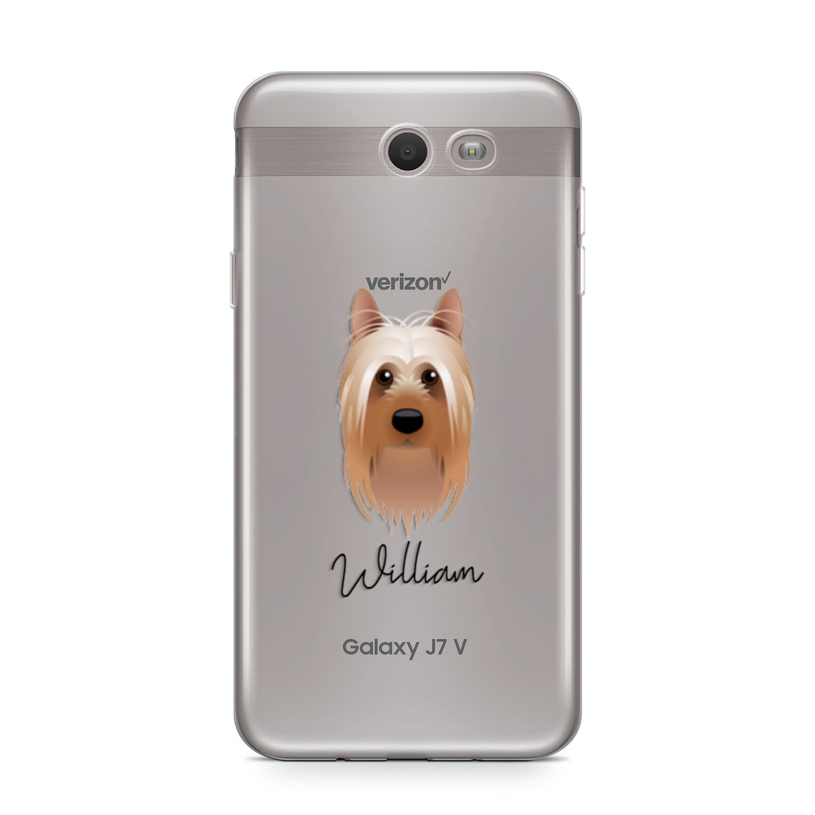 Australian Silky Terrier Personalised Samsung Galaxy J7 2017 Case