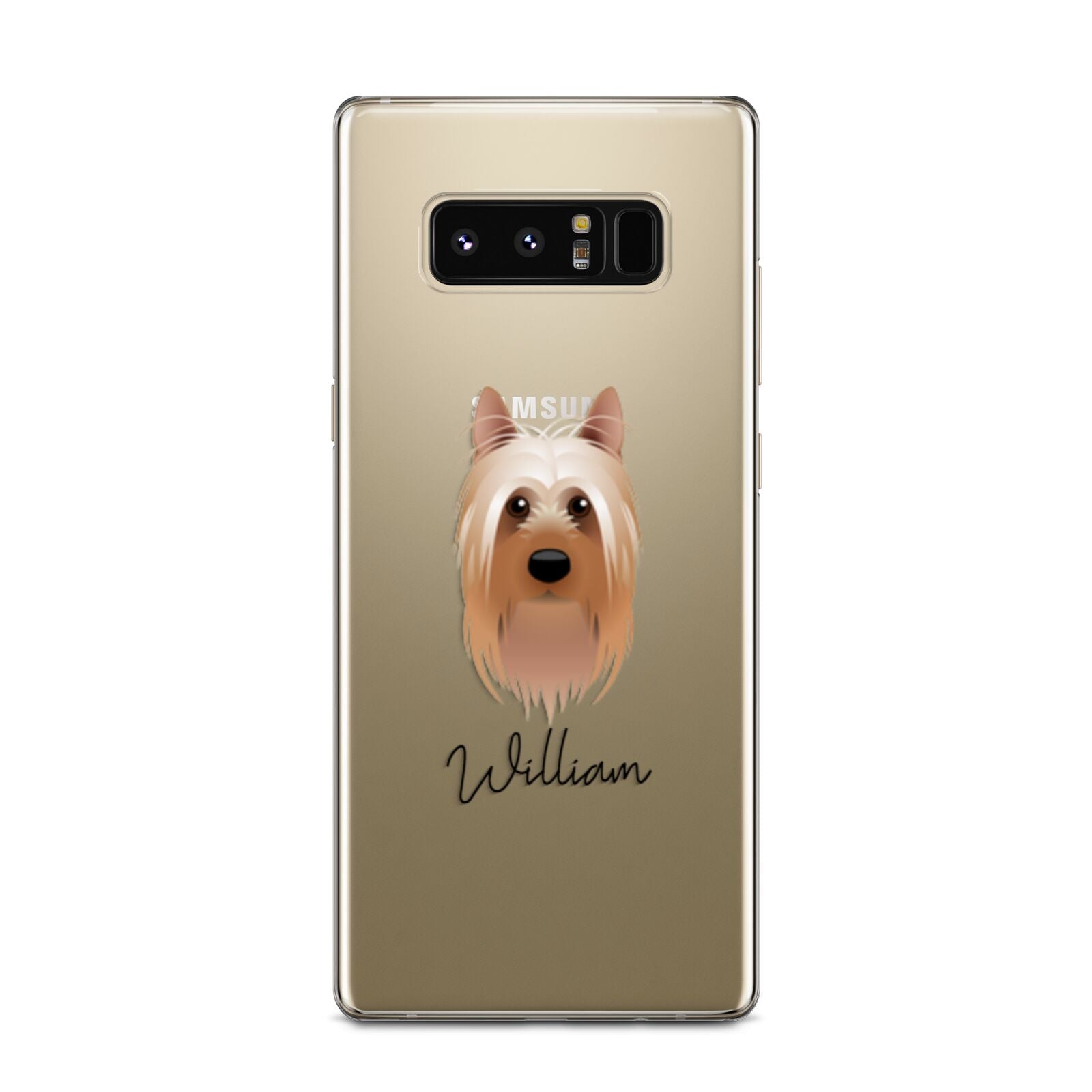 Australian Silky Terrier Personalised Samsung Galaxy Note 8 Case