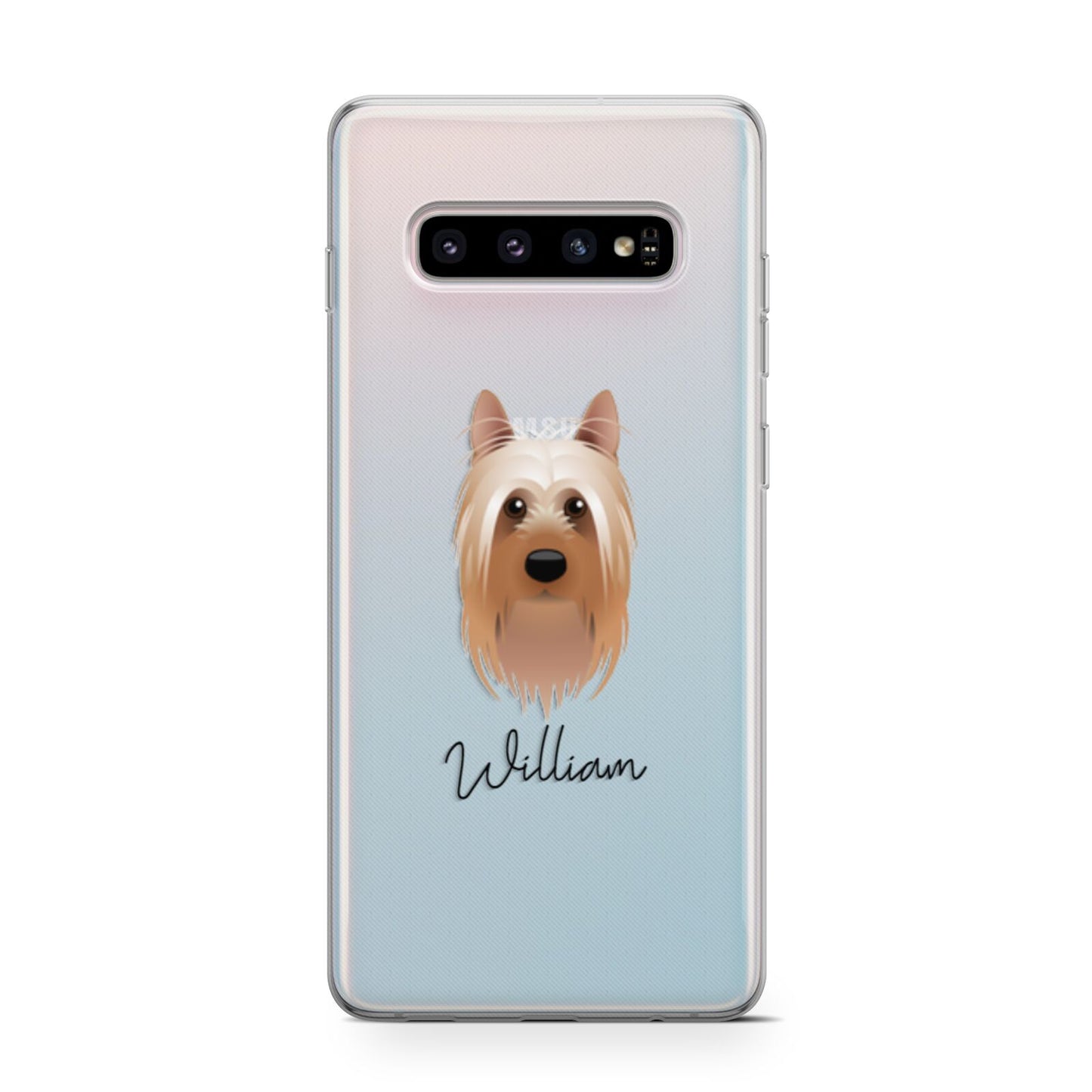 Australian Silky Terrier Personalised Samsung Galaxy S10 Case