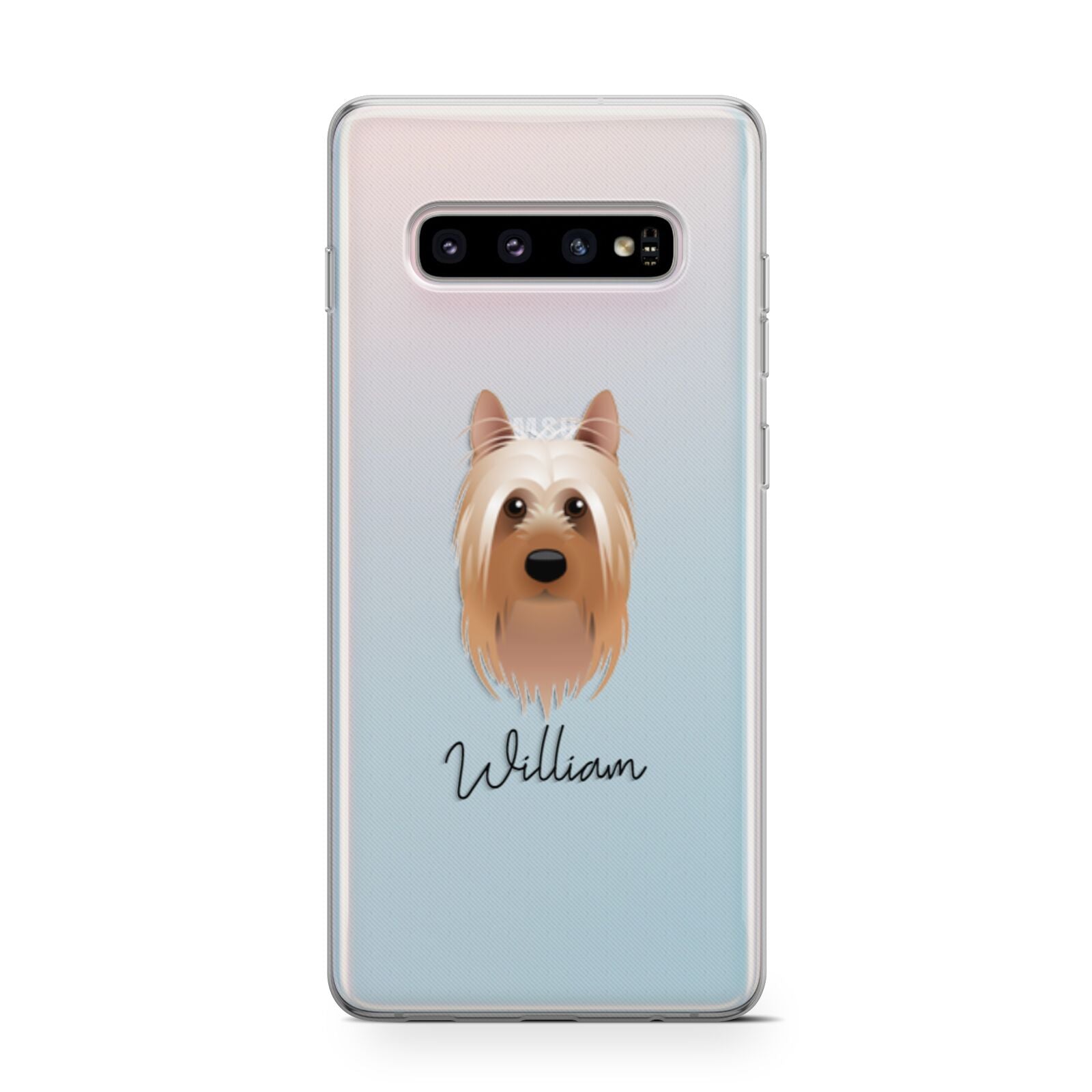 Australian Silky Terrier Personalised Samsung Galaxy S10 Case