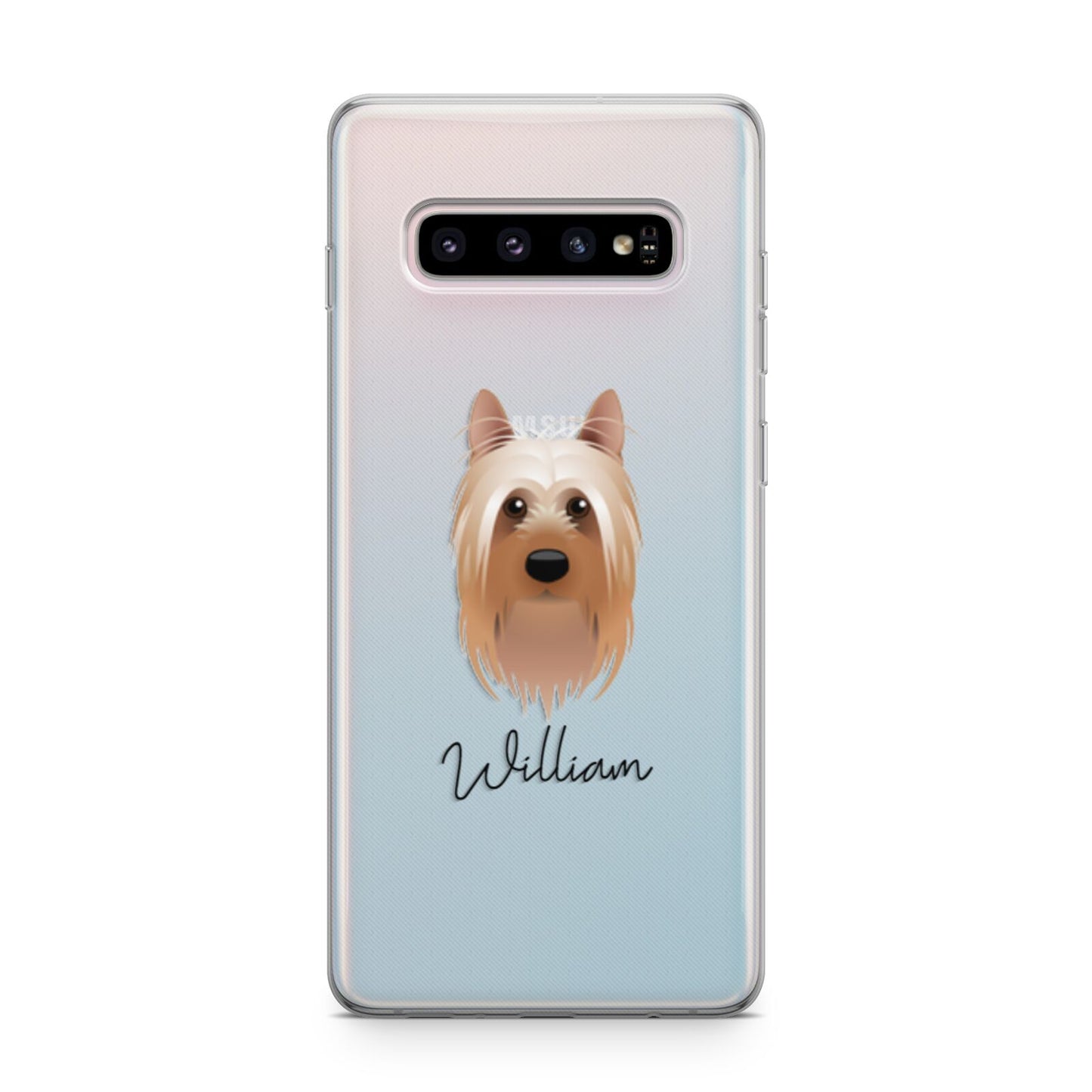 Australian Silky Terrier Personalised Samsung Galaxy S10 Plus Case