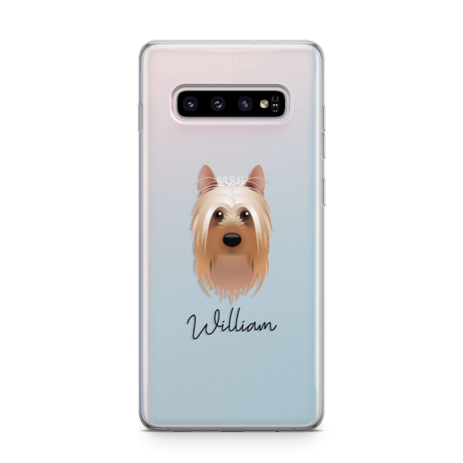 Australian Silky Terrier Personalised Samsung Galaxy S10 Plus Case