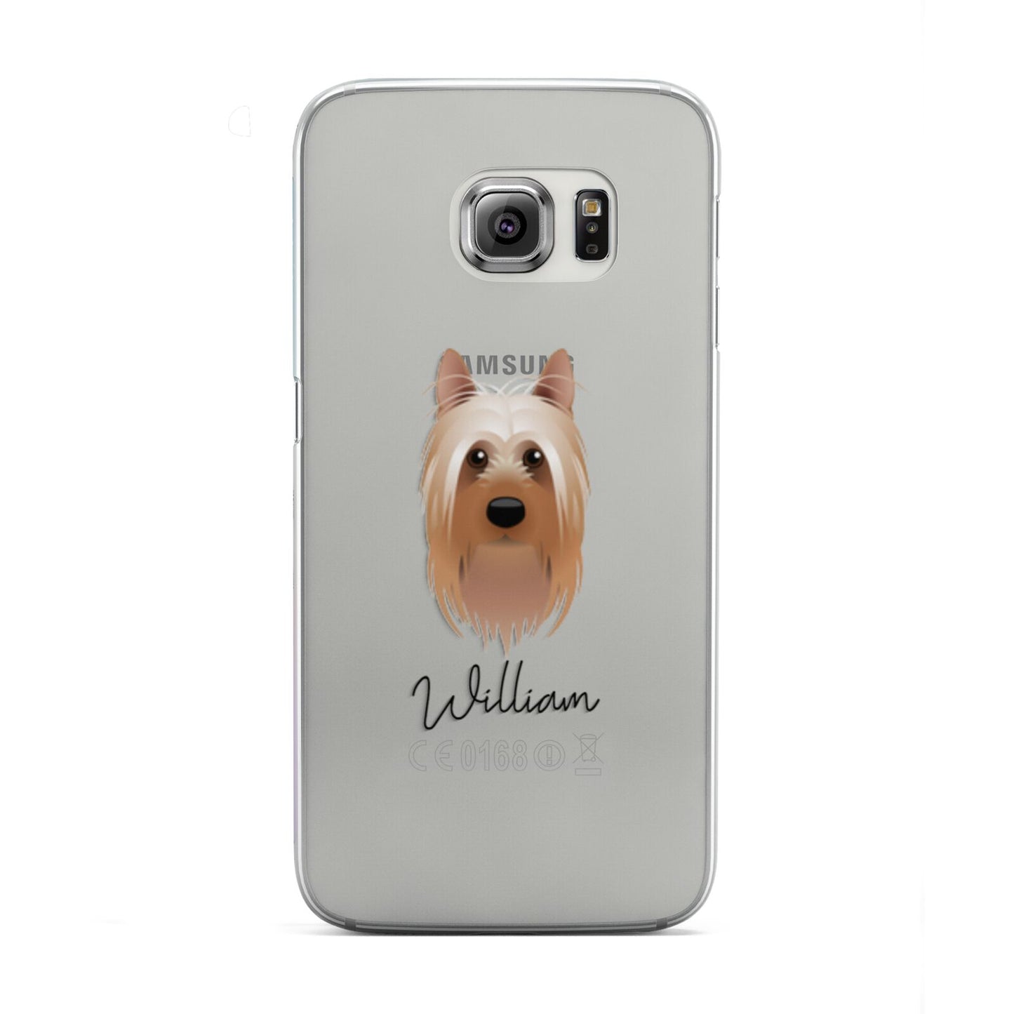 Australian Silky Terrier Personalised Samsung Galaxy S6 Edge Case