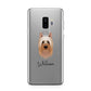 Australian Silky Terrier Personalised Samsung Galaxy S9 Plus Case on Silver phone