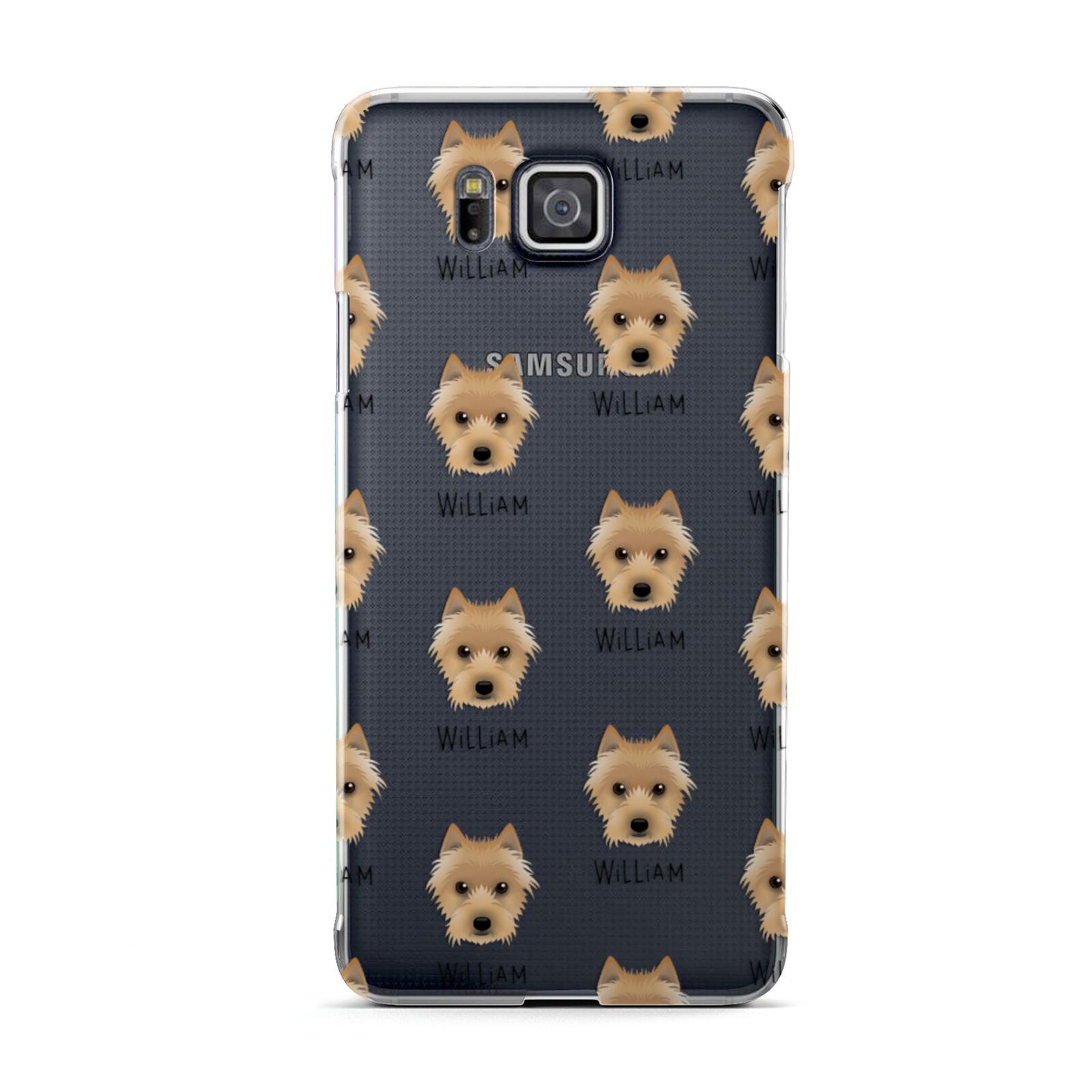 Australian Terrier Icon with Name Samsung Galaxy Alpha Case