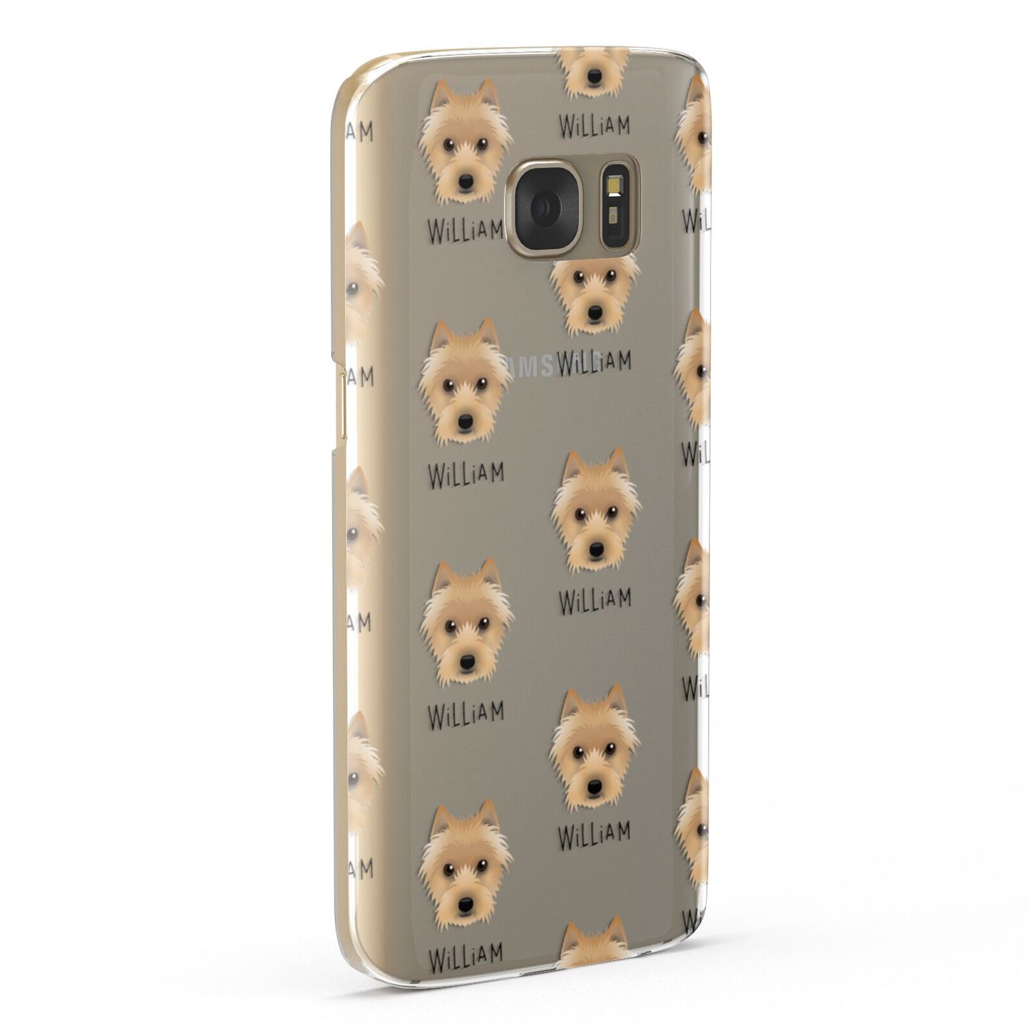 Australian Terrier Icon with Name Samsung Galaxy Case Fourty Five Degrees