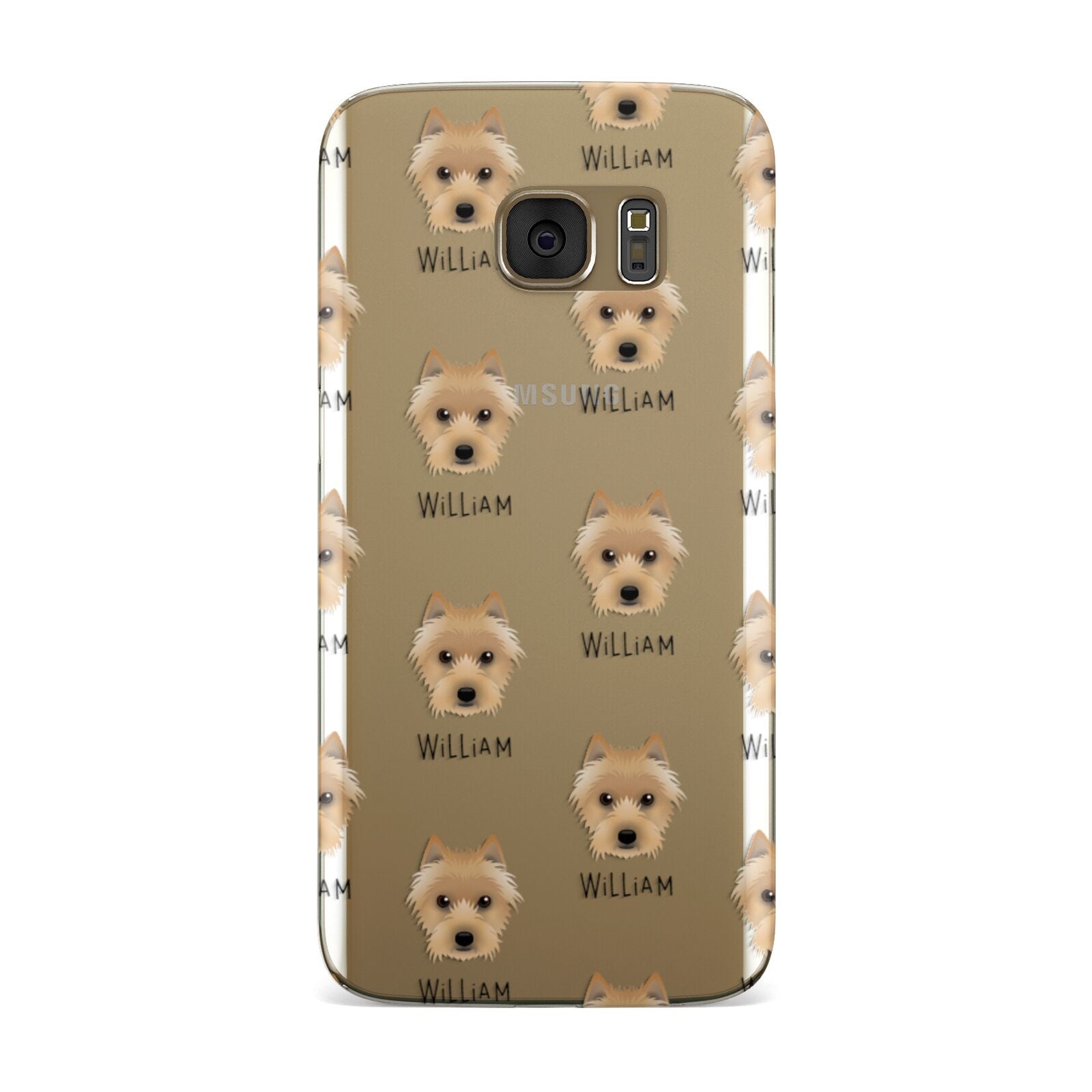 Australian Terrier Icon with Name Samsung Galaxy Case