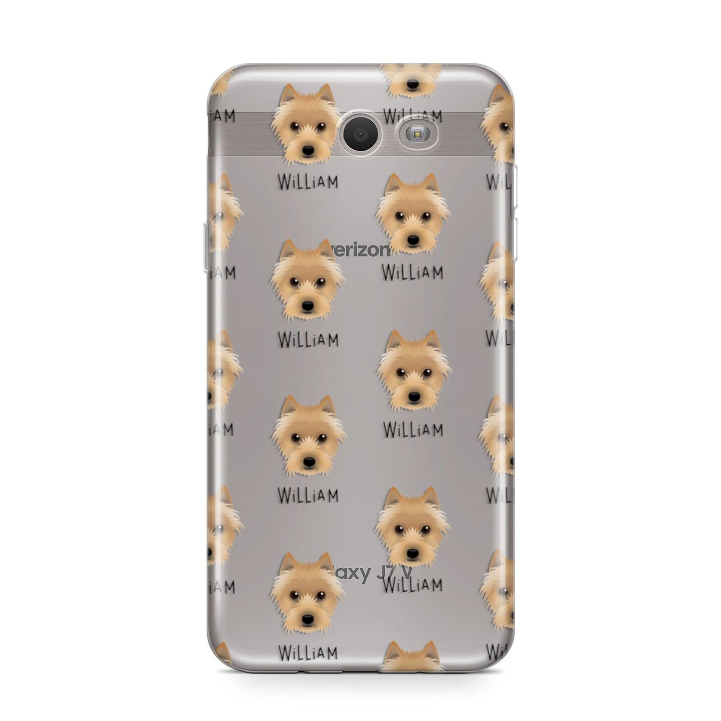 Australian Terrier Icon with Name Samsung Galaxy J7 2017 Case