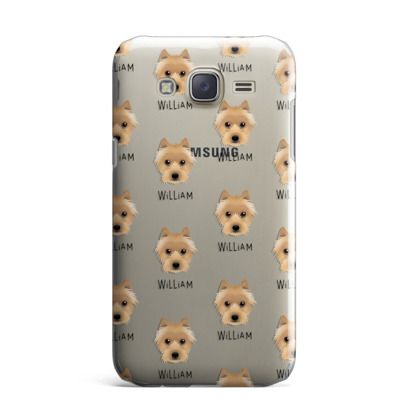 Australian Terrier Icon with Name Samsung Galaxy J7 Case