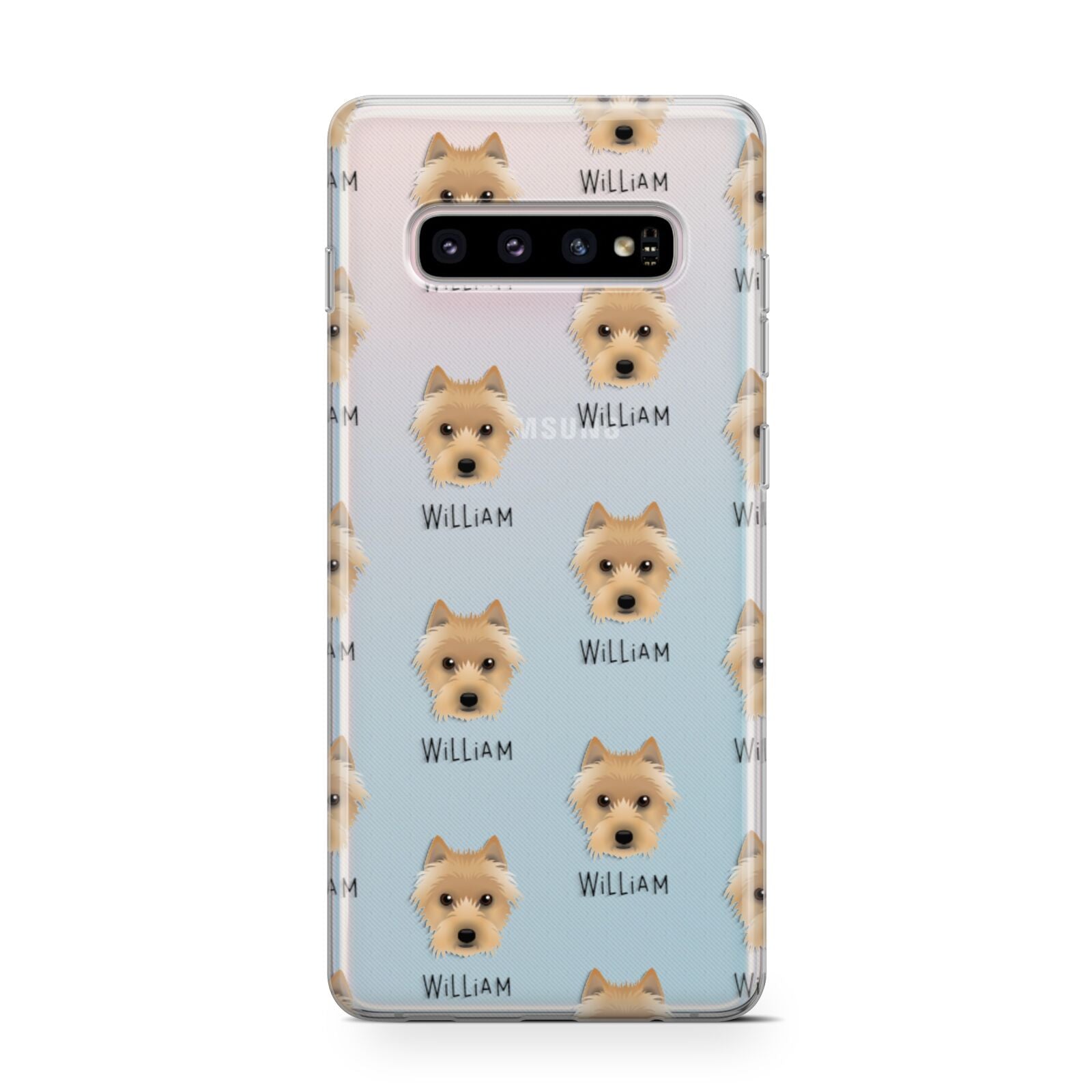 Australian Terrier Icon with Name Samsung Galaxy S10 Case