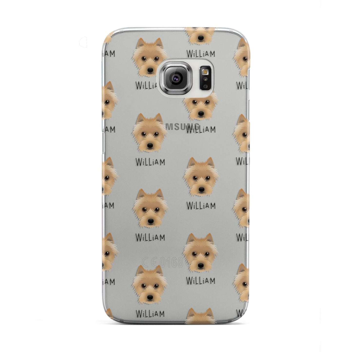 Australian Terrier Icon with Name Samsung Galaxy S6 Edge Case