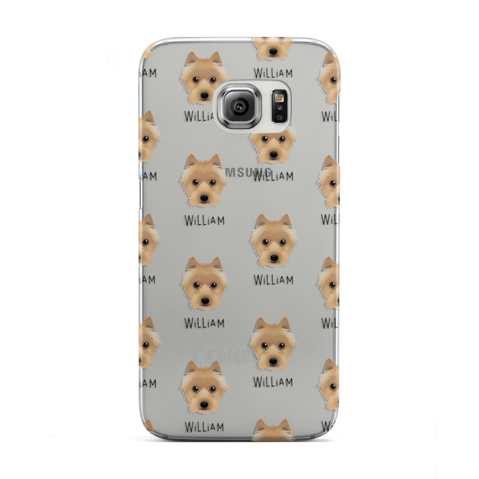 Australian Terrier Icon with Name Samsung Galaxy S6 Edge Case