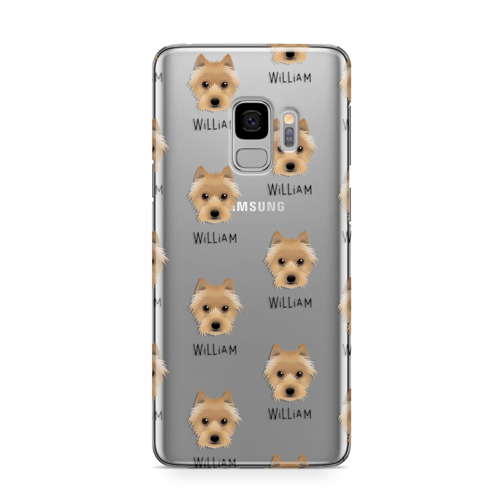 Australian Terrier Icon with Name Samsung Galaxy S9 Case